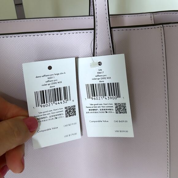 NWT Kate Spade Bundle Dana Tote and Wallet Set/ Saffiano - Picture 11 of 12